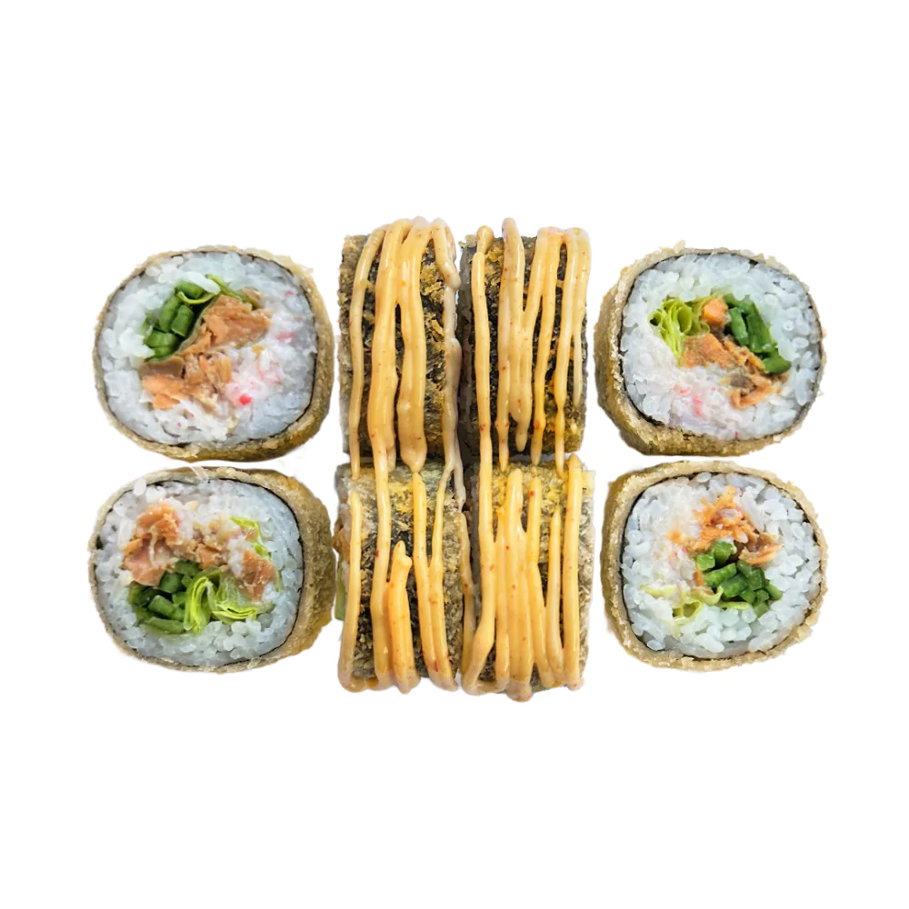 Sake teriyaki krab tempura