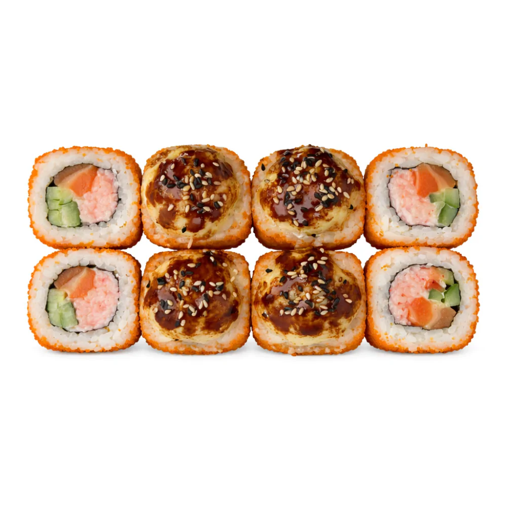 Krab masago opečený