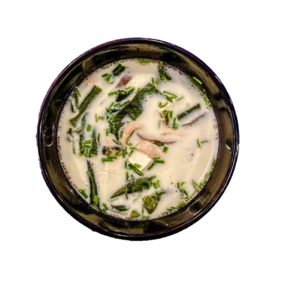 Miso polévka smetanová s lososem