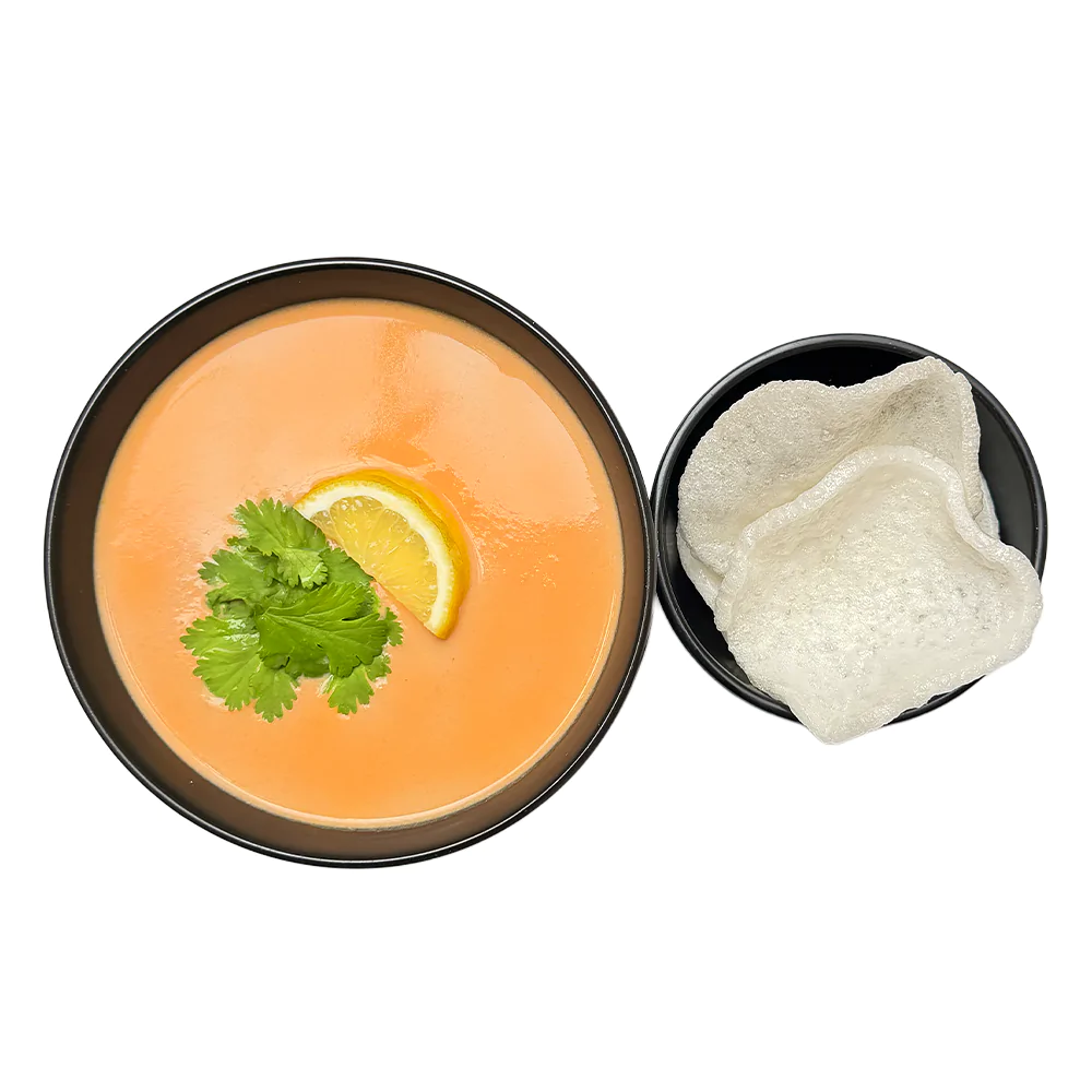 Creamy salmon soup
